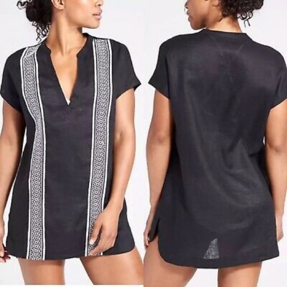 Athleta Other - Athleta Column Embroidery Luxe Kaftan, size Large
